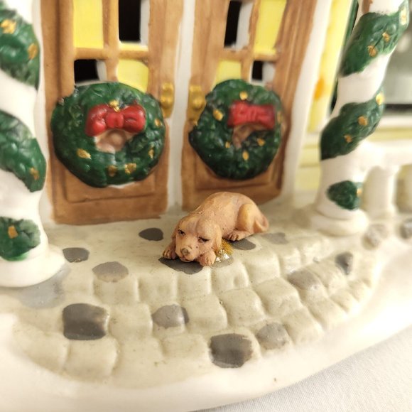 NEW Snowflake Falls Christmas Village - 8 Piece Lighted General Store Set 2002 - Picture 12 of 16